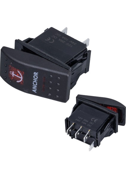 Irgati Işiksiz 3p On-Off-On 12-24V Yayli Marin Switch (IC-134M-S11)