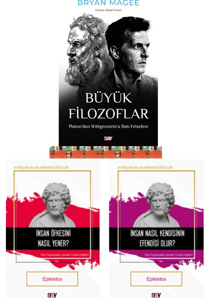 Büyük Filozoflar,insan Öfkesini Nasıl Yener?,insan Nasıl Kendisinin Efendisi Olur ?(3kitap)