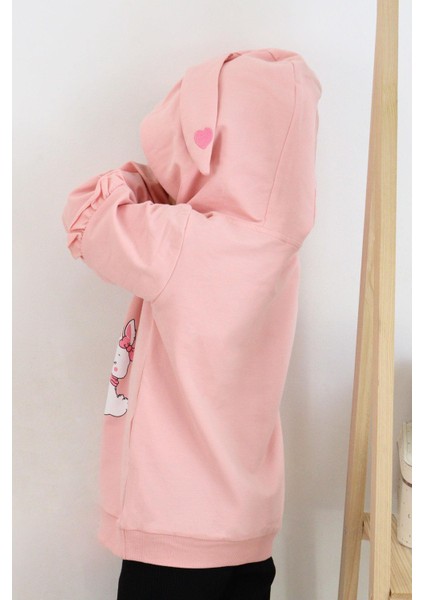 Kız Çocuk Sweatshirt Tavşancık Baskılı 1.5-5 Yaş, Pembe fiyatları