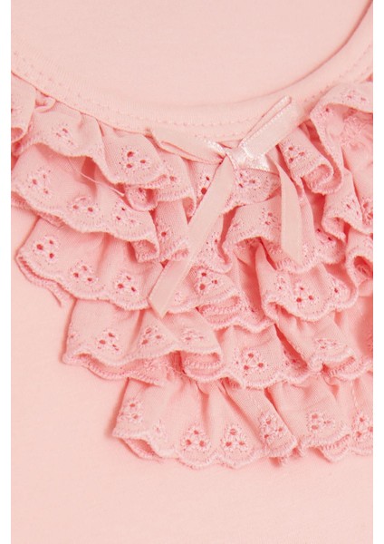 Kız Çocuk Tişört Güpürlü 9 Ay-8 Yaş, Pembe modelleri