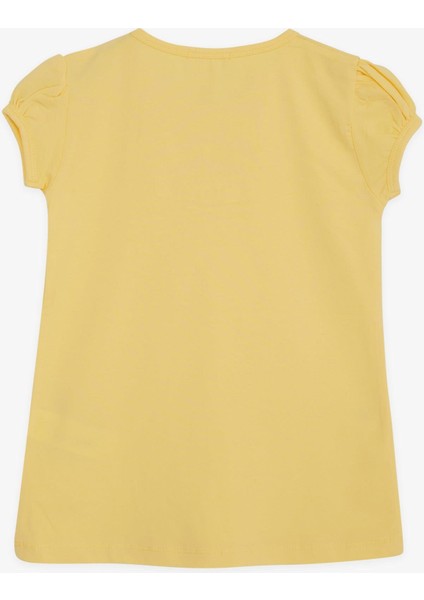 Kız Çocuk Tişört Güpürlü 9 Ay-8 Yaş, Sarı fiyatları