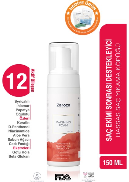 Günlük Köpük Şampuan Hassas Saç Derisi Için 150 ml
