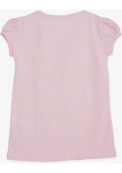 Kız Çocuk Tişört Güpürlü 4-8 Yaş, Pudra fiyatları