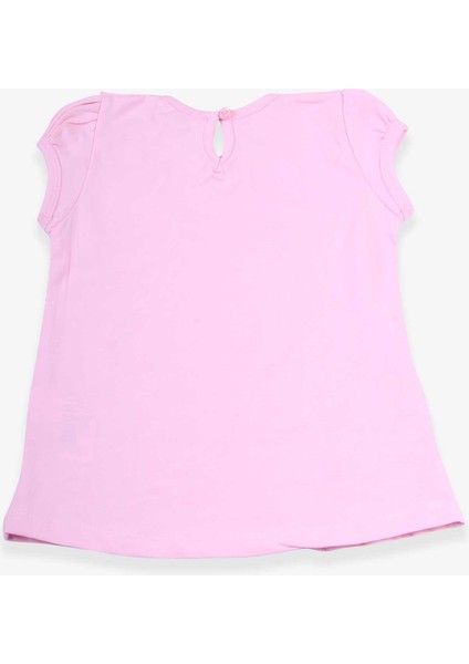 Kız Çocuk Tişört Fırfırlı Güpürlü 3-8 Yaş, Pudra fiyatları