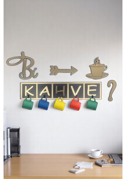 Bi Kahve Mutfak Fincan ve Kupa Askılığı
