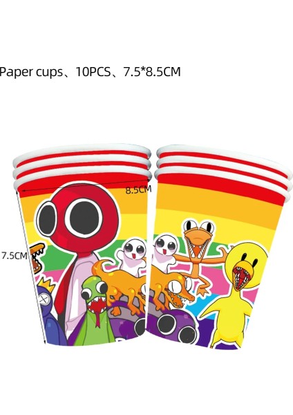 11 Adet Set 8 Gökkuşağı Arkadaşlar Sofra Setleri Doğum Günü Partisi Dekorasyon Tabaklar Bardak Peçeteler Kek Toppers Bebek Duş Şekeri Çocuklar Oyuncak Globos (Yurt Dışından) indirimleri