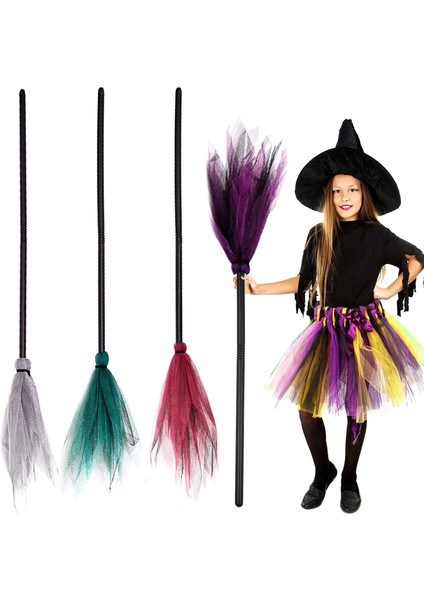 S Şapka Cadılar Bayramı Partisi Cadı Süpürge Plastik Cadı Süpürge Sopası Çocuklar Süpürge Sahne Cadı Şapkası Cadılar Bayramı Için Cosplay Kostüm Partisi Süslemeleri (Yurt Dışından) fiyatları