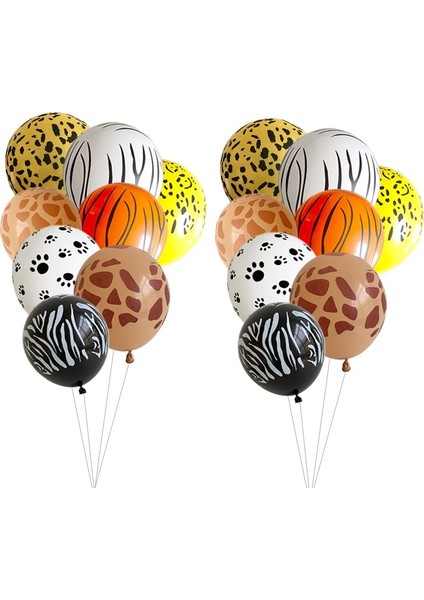 1pcmetallic Balon Vahşi Hayvan Parti Alkış Daire Oyuncaklar Afrika Tema Orman Doğum Günü Partisi Çocuklar Safari Woodland Orman Parti Dekor Çocuklar Lehine Hediyeler (Yurt Dışından) indirimleri