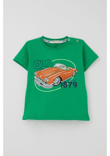 Girls & Boys Erkek Çocuk Şortlu Takım Antika Araba Temalı 1.5-5 Yaş, Yeşil indirimleri