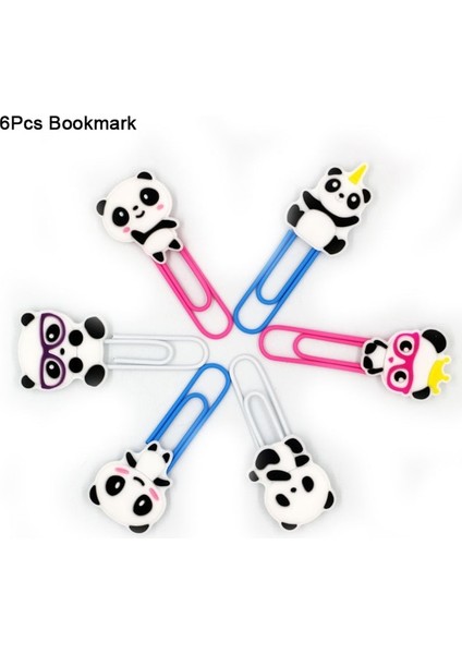 6 Adet Imi Karikatür Panda Parti Hediye Hayvan Kauçuk Bileklik Bileklik Anahtarlık Imleri Çocuklar Için Doğum Günü Partisi Dekorasyon Bebek Duş Şekeri (Yurt Dışından)