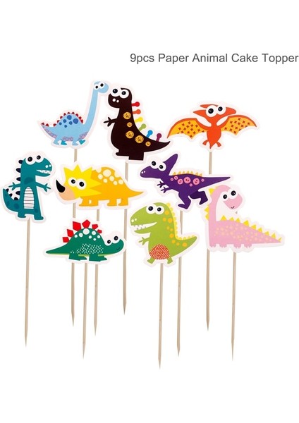 Kek Topper 1 Dinozor Parti Zemin Dinozor Doğum Günü Partisi Süslemeleri Çocuklar Çocuk Bebek Duş Dekor Jungle Safari Doğum Günü Partisi Malzemeleri (Yurt Dışından)