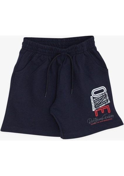 Erkek Çocuk Şortlu Takım Çizgili Yazı Baskılı 2-6 Yaş, Kırmızı fırsatları