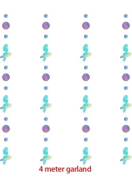 4 M Çelenk Deniz Altında Mavi Kabarcık Çelenkler Küçük Denizkızı Parti Süslemeleri Asılı Kabarcıklar Çıtası Okyanus Doğum Günü Bebek Duş Deco (Yurt Dışından)