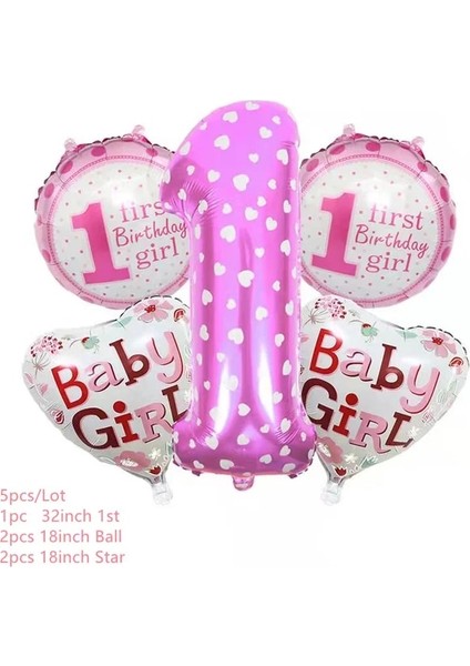1. Pembe Set- Bebek Duş Kız Erkek Balonlar Süslemeleri Bu Bir Erkek Bu Bir Kız Afiş Oh Bebek Cinsiyetini Ortaya Çıkarın Çocuk Doğum Günü Partisi Dekor Malzemeleri (Yurt Dışından)