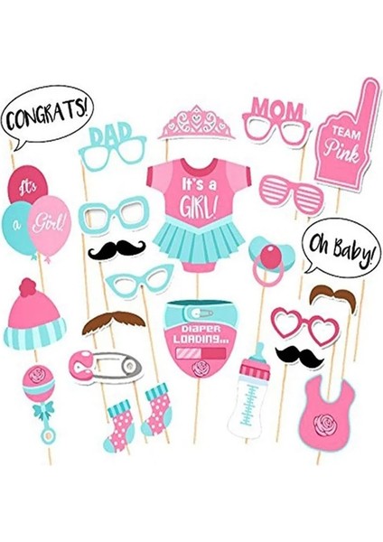 1. Pembe Set- Bebek Duş Kız Erkek Balonlar Süslemeleri Bu Bir Erkek Bu Bir Kız Afiş Oh Bebek Cinsiyetini Ortaya Çıkarın Çocuk Doğum Günü Partisi Dekor Malzemeleri (Yurt Dışından)