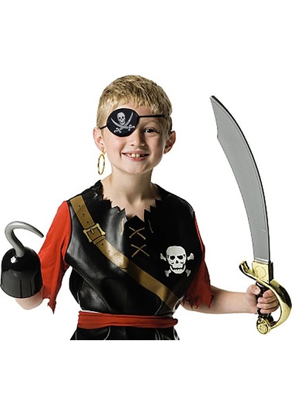 1 Adet Bayrak Korsan Kaptan Cosplay Kostüm Sahne Korsan Şapkası Kanca El Bayrağı Balonlar Cadılar Bayramı Çocuk Doğum Günü Partisi Dekorasyon Malzemeleri (Yurt Dışından)