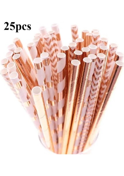 25 Adet Mix Rosered 25/50 Adet Folyo Altın/gümüş Tek Kullanımlık Içme Kağıdı Payet Gökkuşağı Doğum Günü Düğün Dekor Noel Partisi Olay Malzemeleri (Yurt Dışından)