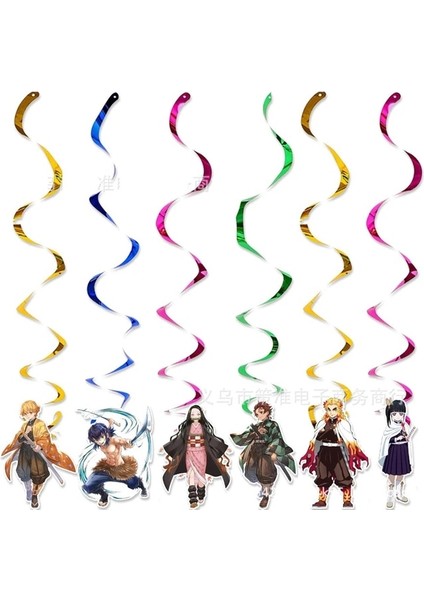 Asılı Spin Iblis Avcısı Yaiba Doğum Günü Partisi Çatal Bıçak Takımı Tabak Bardak Peçete Balon Anime Bebek Duş Dekorasyonu Parti Malzemeleri (Yurt Dışından)
