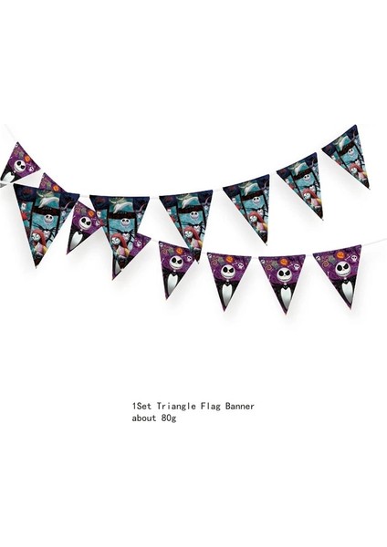 Balon-02 Noel Öncesi Kabus Doğum Günü Dekorasyon Tek Kullanımlık Sofra Seti Noel Çocuklar Plaka Bardak Toppers Parti Malzemeleri (Yurt Dışından) modelleri