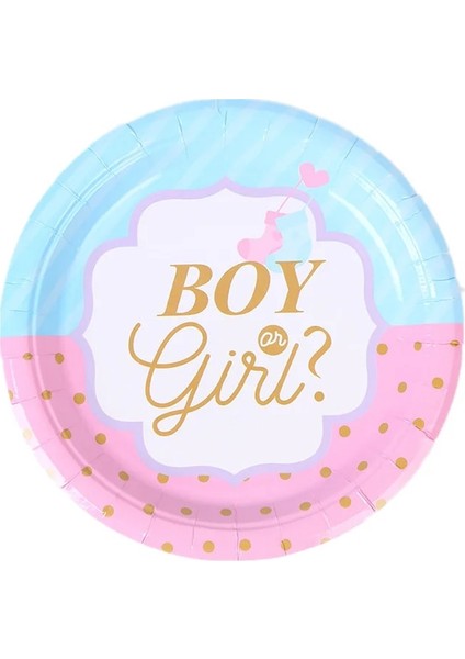 Kek Topper 8 Adet Cinsiyet Ortaya Doğum Günü Partisi Tema Parti Kağıt Tabak Bardak Masa Örtüsü Erkek Veya Kız Bebek Duş Parti Dekorasyon Malzemeleri (Yurt Dışından) fırsatları