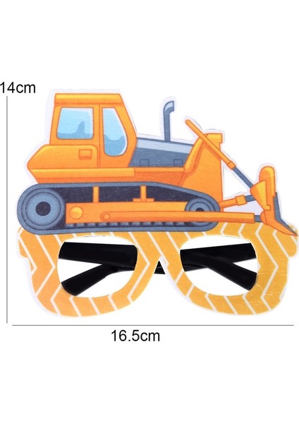 Tip 3 2022 Yeni Plastik Inşaat Araç Gözlük Vinç Buldozer Forklift Fotoğraf Sahne Çerçeve Çocuğun Inşaat Doğum Günü Partisi Kaynağı (Yurt Dışından)