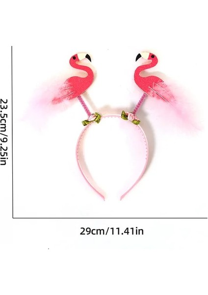 G Hawaii Parti Kafa Bandı Hawaii Flamingo Ananas Hindistan Cevizi Ağacı Hairband Çocuklar Mutlu Yaz Tropikal Aloha Doğum Günü Partisi Dekorları (Yurt Dışından)