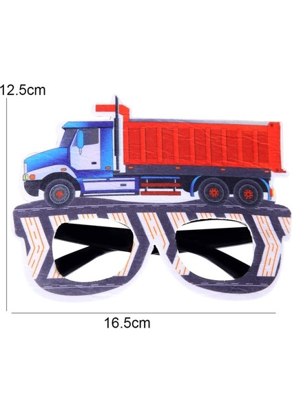 Tip 18 2022 Yeni Plastik Inşaat Araç Gözlük Vinç Buldozer Forklift Fotoğraf Sahne Çerçeve Çocuğun Inşaat Doğum Günü Partisi Kaynağı (Yurt Dışından)