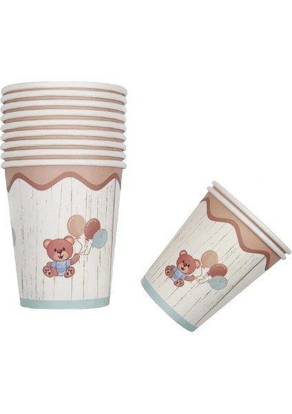 10 Adet Balonlar Teddy Bear Bir Yıl Keçe Taç Doğum Günü Parti Şapkaları Karikatür Hayvan Küçük Ayı Şapka Çocuk Boys Mutlu 1. Doğum Günü Partisi Dekoru (Yurt Dışından)