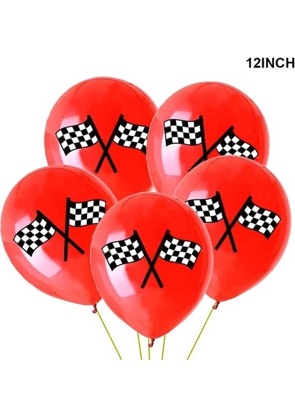 Kırmızı 5 Adet Canavar Kamyon Geçici Dövmeler Çıkartmalar Çocuk Boys Için Mutlu Doğum Günü Canavar Kamyon Balonlar Büyük Tekerlek Yarışı Parti Folyo Balon (Yurt Dışından)