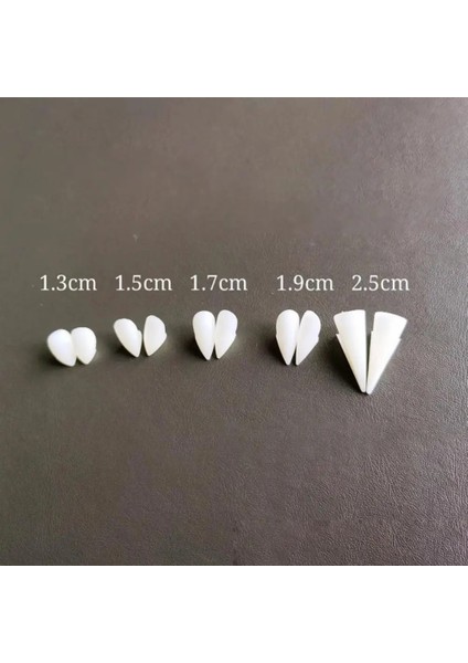 1.7 cm Cadılar Bayramı Dekorasyon Vampir Dişleri Dişleri Protez Sahne Cadılar Bayramı Cosplay Sahne Yanlış Dişleri Katı Tutkal ile Cadılar Bayramı Sahne (Yurt Dışından)