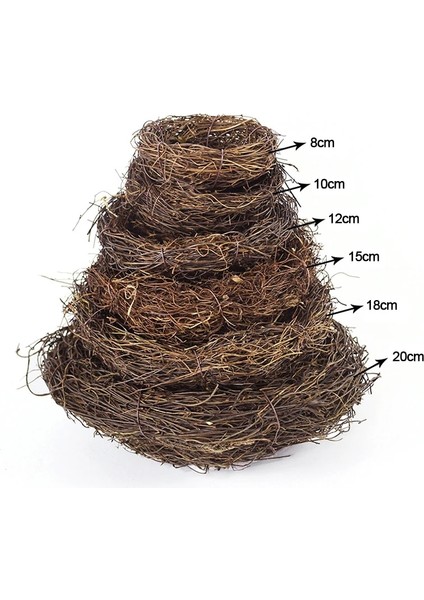 8cm 8-20CM Doğa Rattan Kuş Yuvası Paskalya Yumurtası Dekorasyon Pervane Yapay Yuva Paskalya Partisi Için Ev Bahçe Dekorasyonu Dıy Zanaat (Yurt Dışından)