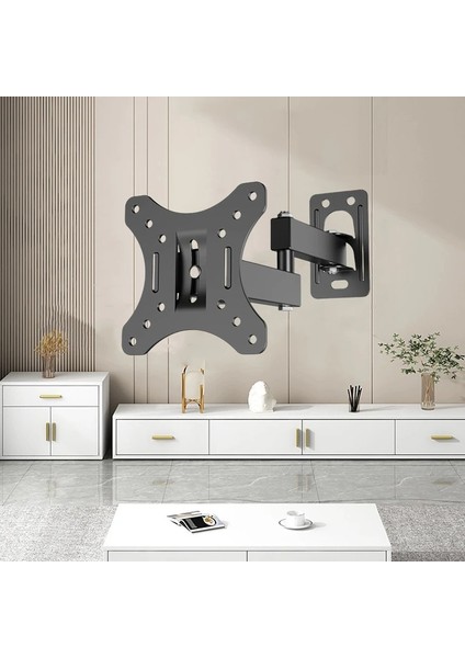 Hareketli Monitör 10-27" Tv Duvar Askı Aparatı 2 Kollu 8kg Taşıma Evrensel Braket modelleri