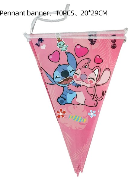 6 Adet Şeker Kutusu Lilo ve Stitch Pembe Melek Bebek Duş Tek Kullanımlık Çocuk Doğum Günü Dekorasyon Sofra Peçeteler Doğum Günü Partisi Süslemeleri (Yurt Dışından)