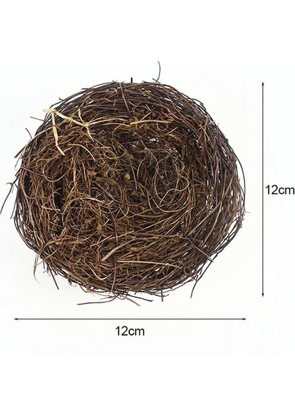 12CM 8-20CM Doğa Rattan Kuş Yuvası Paskalya Yumurtası Dekorasyon Pervane Yapay Yuva Paskalya Partisi Için Ev Bahçe Dekorasyonu Dıy Zanaat (Yurt Dışından)