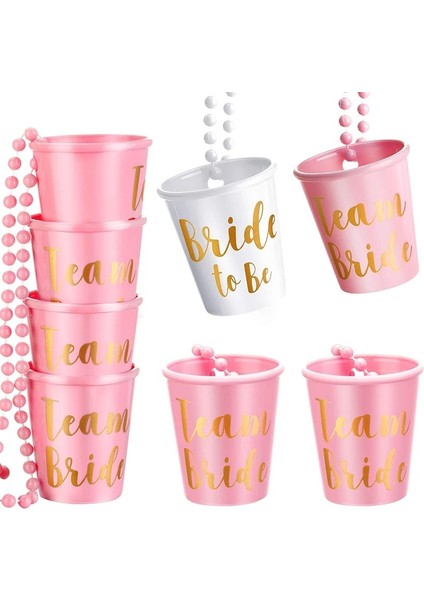4 Adet Pembe 1-6 Adet Takım Gelin Olmak Fincan Plastik Shot Bardakları Kolye Bekarlığa Veda Bekarlığa Veda Partisi Malzemeleri Düğün Süslemeleri Gelin Duş Hediye (Yurt Dışından)