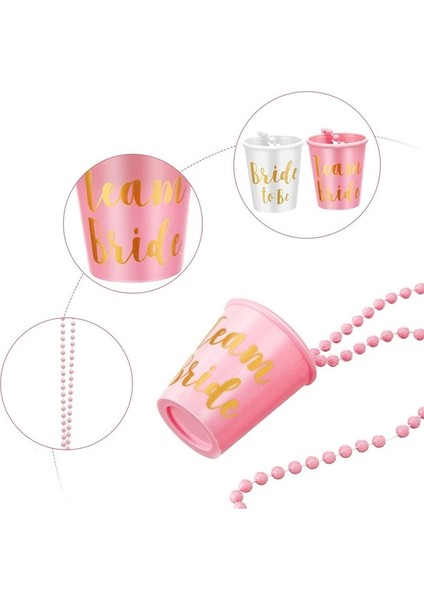 4 Adet Pembe 1-6 Adet Takım Gelin Olmak Fincan Plastik Shot Bardakları Kolye Bekarlığa Veda Bekarlığa Veda Partisi Malzemeleri Düğün Süslemeleri Gelin Duş Hediye (Yurt Dışından)
