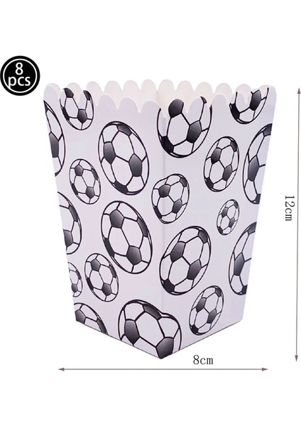 Patlamış Mısır Kutusu Futbol Tema Tek Kullanımlık Sofra Futbol Spor Çocuk Doğum Günü Partisi Malzemeleri Bebek Duş Futbol Taraftarları Doğum Günü Balon Süslemeleri (Yurt Dışından)