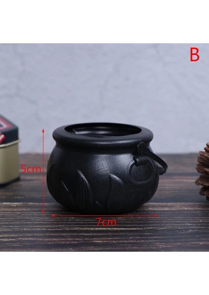 Pic Gösterisi Olarak Cadılar Bayramı Şeker Pot Cadılar Bayramı Kazanı Yenilik Cadılar Bayramı Kova Süs Kafatası Cadı Oyuncak (Yurt Dışından)