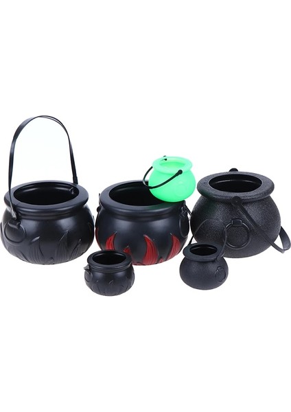 Pic Gösterisi Olarak Cadılar Bayramı Şeker Pot Cadılar Bayramı Kazanı Yenilik Cadılar Bayramı Kova Süs Kafatası Cadı Oyuncak (Yurt Dışından)