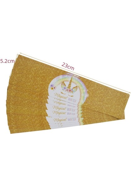 Styel C 24 Adet Unicorn Mutlu Doğum Günü Şişe Çıkartmaları Bebek Duş Unicorn Parti Dekorasyon Çocuklar 1st Doğum Günü Partileri Unicorn Tema Parti (Yurt Dışından)