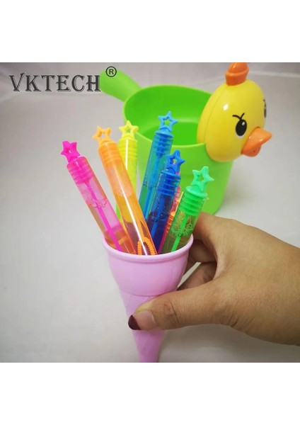 Iki Renk 24 Adet/6 Adet Çok Renkli Yıldız Kabarcık Değnek Sabun Şişesi Tüp Misafirler Için Düğün Hediyeleri Doğum Günü Partisi Dekorasyon Malzemeleri Çocuk Oyuncak (Yurt Dışından)