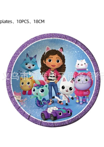 Patlamış Mısır Kutusu 6 Adet Gaby Dollhouse Doğum Günü Partisi Süslemeleri Bayrak Balon Kek Topper Çocuklar Kızlar Için Asılı Spiral Bebek Duş Dekorasyon Malzemeleri (Yurt Dışından) fırsatları