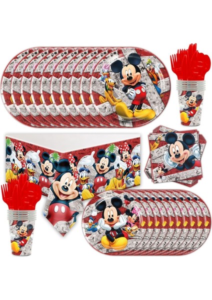 Balon Seti-1-6 Adet Disney Mickey Mouse Doğum Günü Partisi Dekorasyon Mickey Balon Tek Kullanımlık Sofra Arka Planında Bebek Duş Çocuk Boys Parti Malzemeleri (Yurt Dışından) fırsatları
