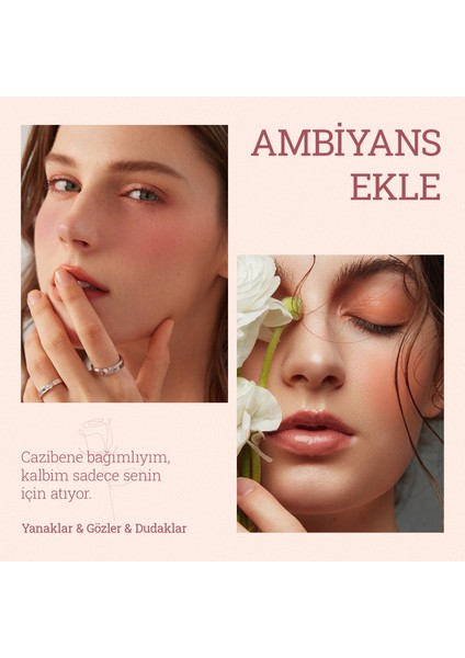 Nemlendiricili Stick Krem Allık Yumuşak ve Nemlendirici Formül Yüksek Pigmentasyon