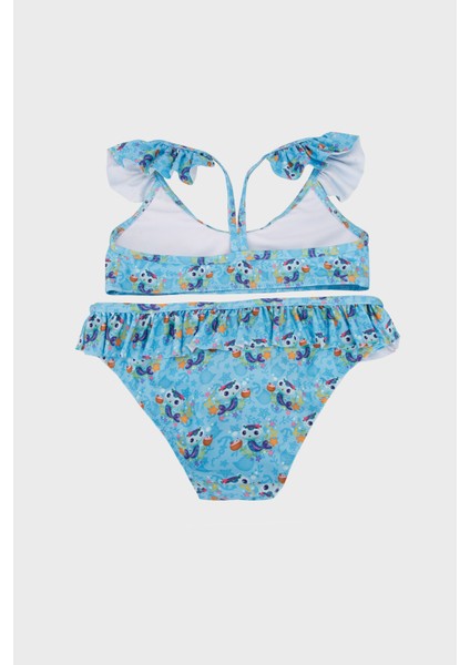 Mercat Baskılı Çabuk Kuruyan Fırfırlı Bikini Takım Kız Çocuk Bikini SB2511120000 fiyatları
