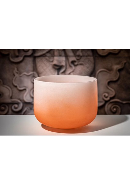 CSBC13D Sacral Chakra 13’’ Crystal Singing Bowl Note D4 (Color Frosted Orange) fiyatları