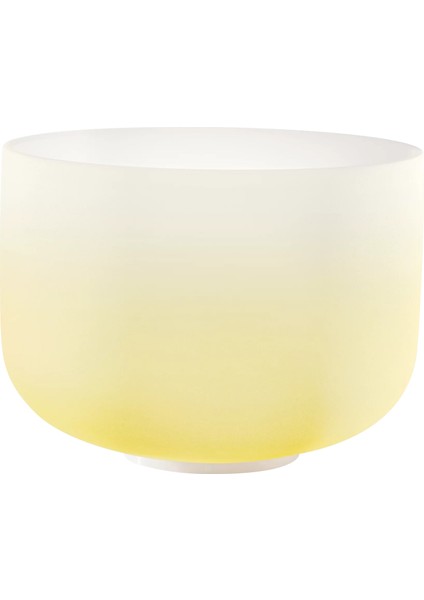 CSBC12E Navel Solarplexus Chakra 12’’ Crystal Singing Bowl Note E4 (Color Frosted Yellow)