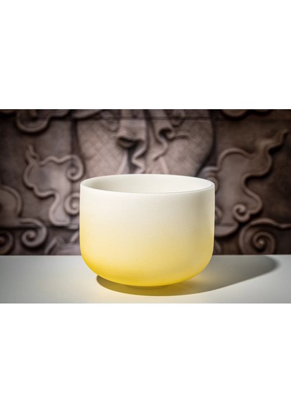 CSBC12E Navel Solarplexus Chakra 12’’ Crystal Singing Bowl Note E4 (Color Frosted Yellow) fiyatları