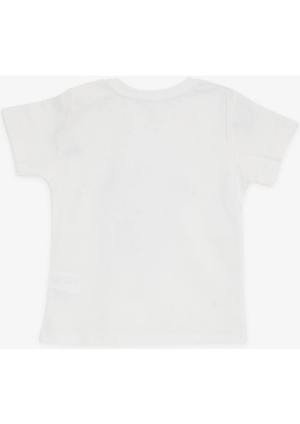 GİRLS & BOYS Erkek Çocuk Tişört Pop Corn Baskılı 2-6 Yaş, Ekru indirimleri