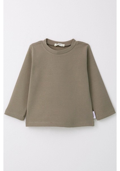 Erkek Çocuk Uzun Kollu Tişört Basic 1-4 Yaş, Haki Yeşil fırsatları